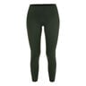 Dri-Fit One High Rise 7/8 Malla Mujeres - verde oscuro, negro