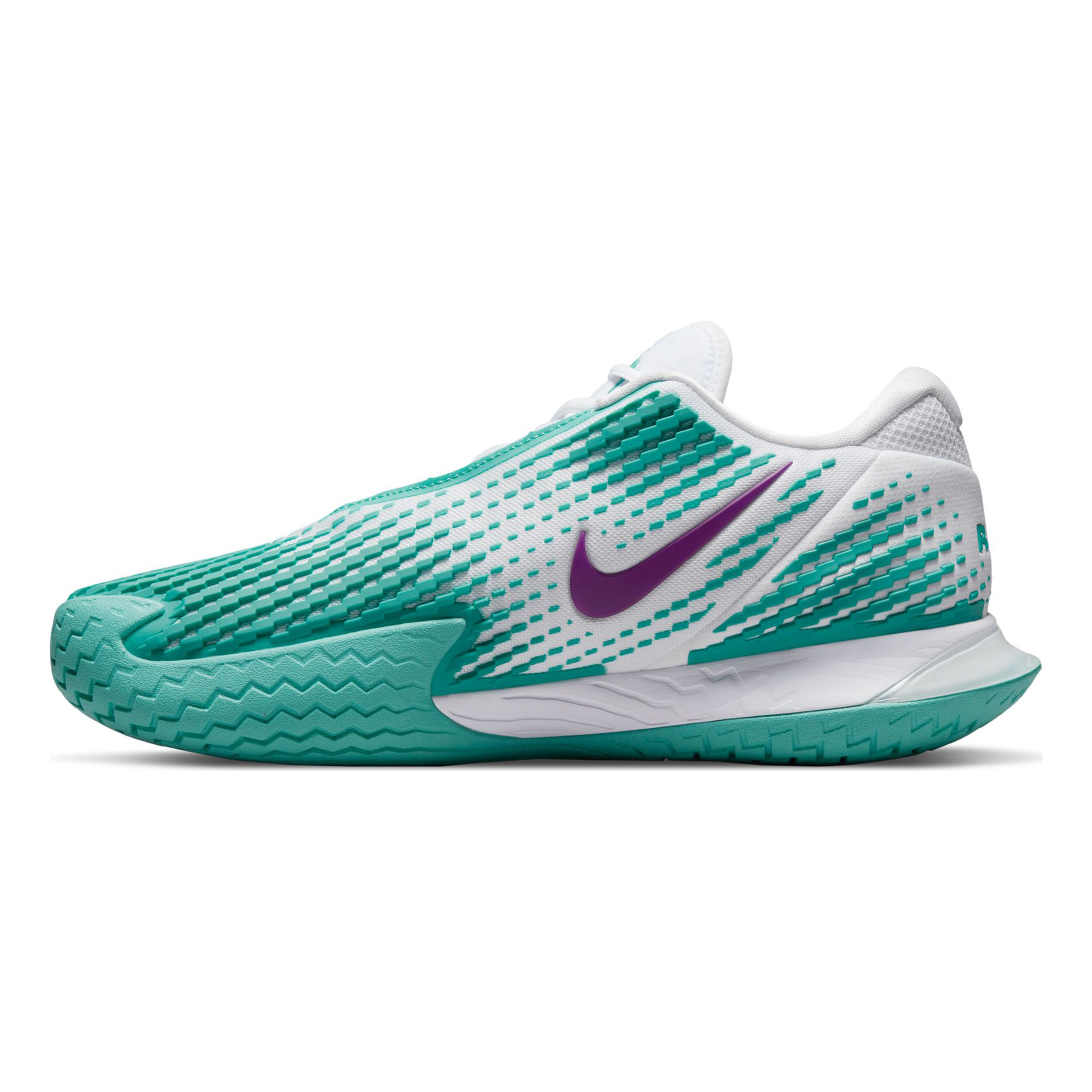 Rafael Nadal Court Vapor Zoom Cage 4 Zapatilla Todas Las Superficies Hombres Blanco Verde