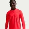 Pacer Half-Zip Camiseta de running Hombres - rojo claro, plateado