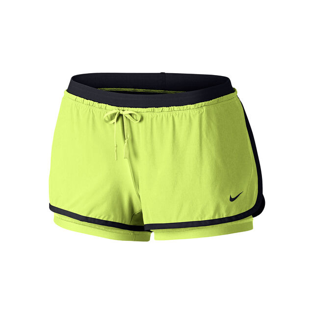Nike Flex Full Shorts Mujeres Amarillo Negro online | Tennis-Point