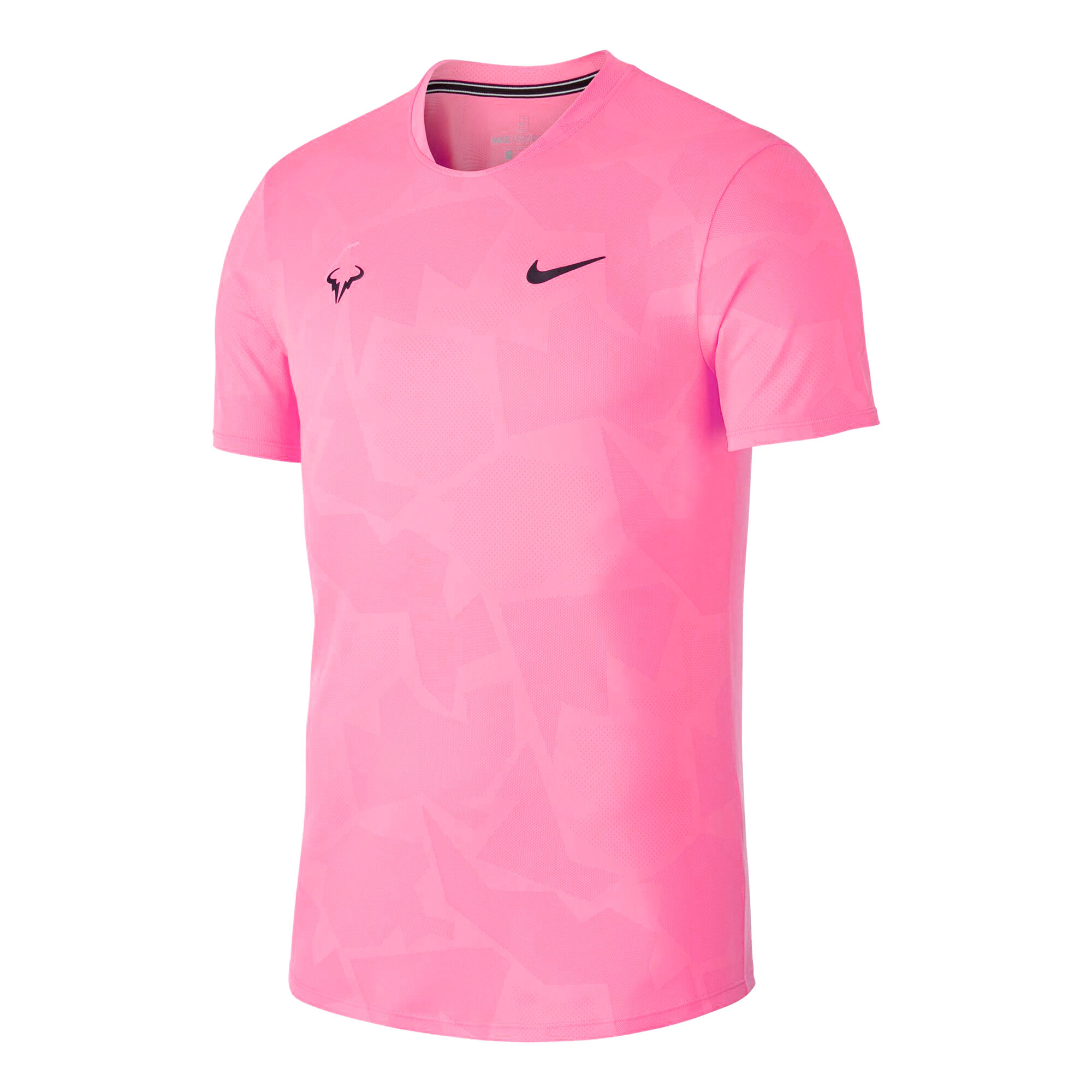 Paseo Ordenanza del gobierno Mezquita Nike Rafael Nadal Court AeroReact Camiseta De Manga Corta Hombres - Rosa,  Negro compra online | Tennis-Point