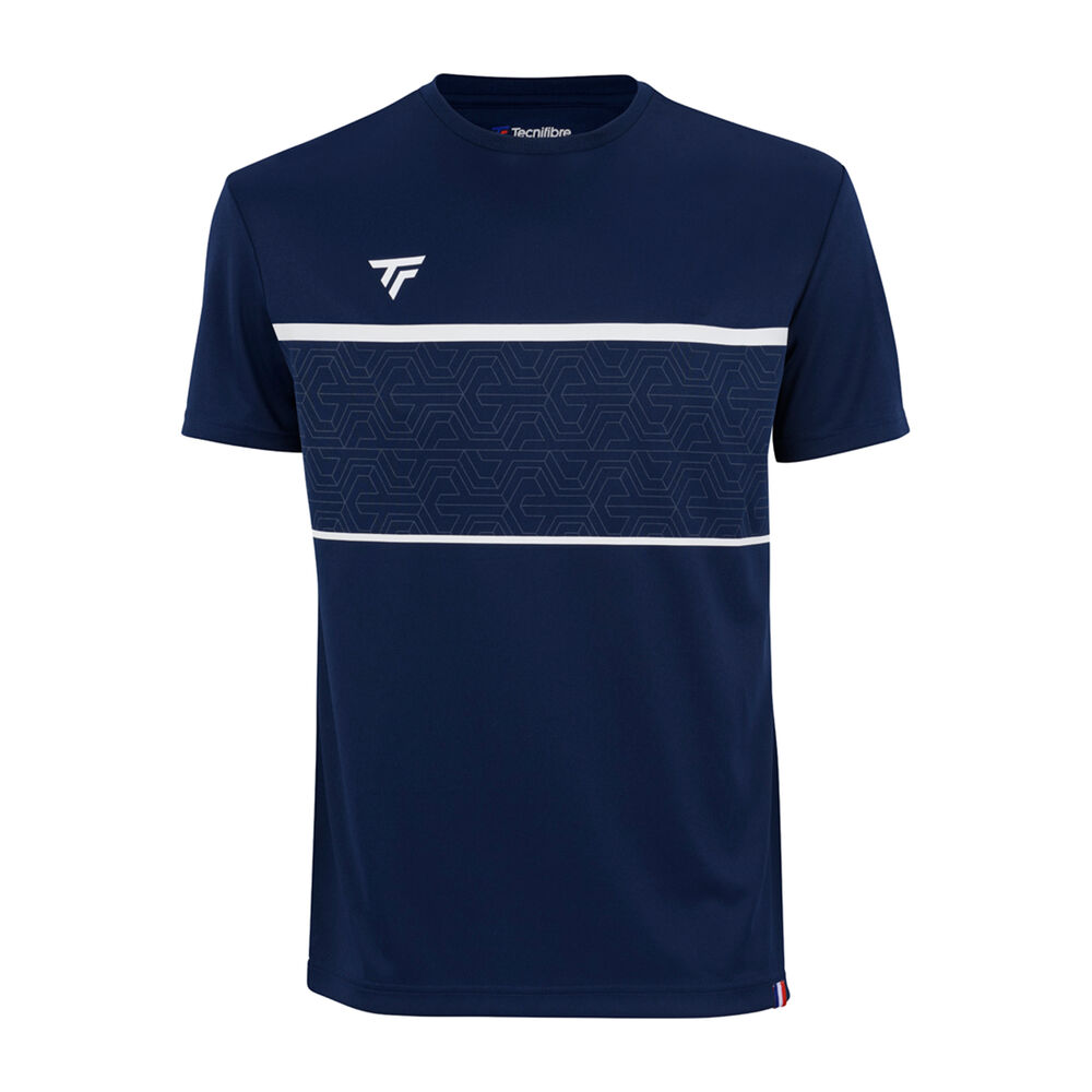 Tecnifibre Team Tech Camiseta De Manga Corta Hombres-Azul Oscuro