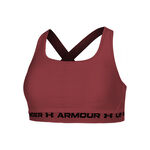 Ropa Under Armour Under Armour Crossback Mid Sujetador Deportivo Mujeres-Rojo Vino
