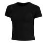 Motion Mesh Camiseta de manga corta Mujeres-negro, gris