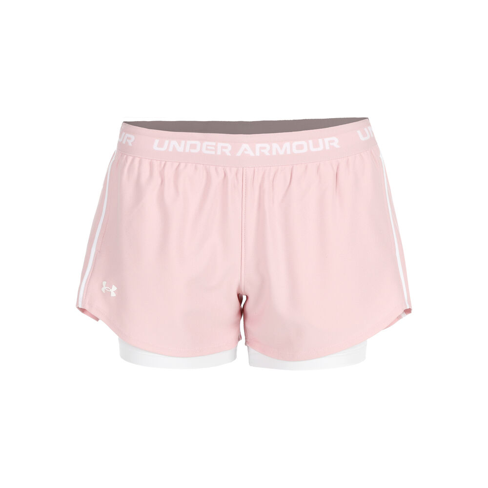 Under Armour Tech Play Up 2in1 Shorts Con Bolsillo Para Pelota Mujeres - Rosa