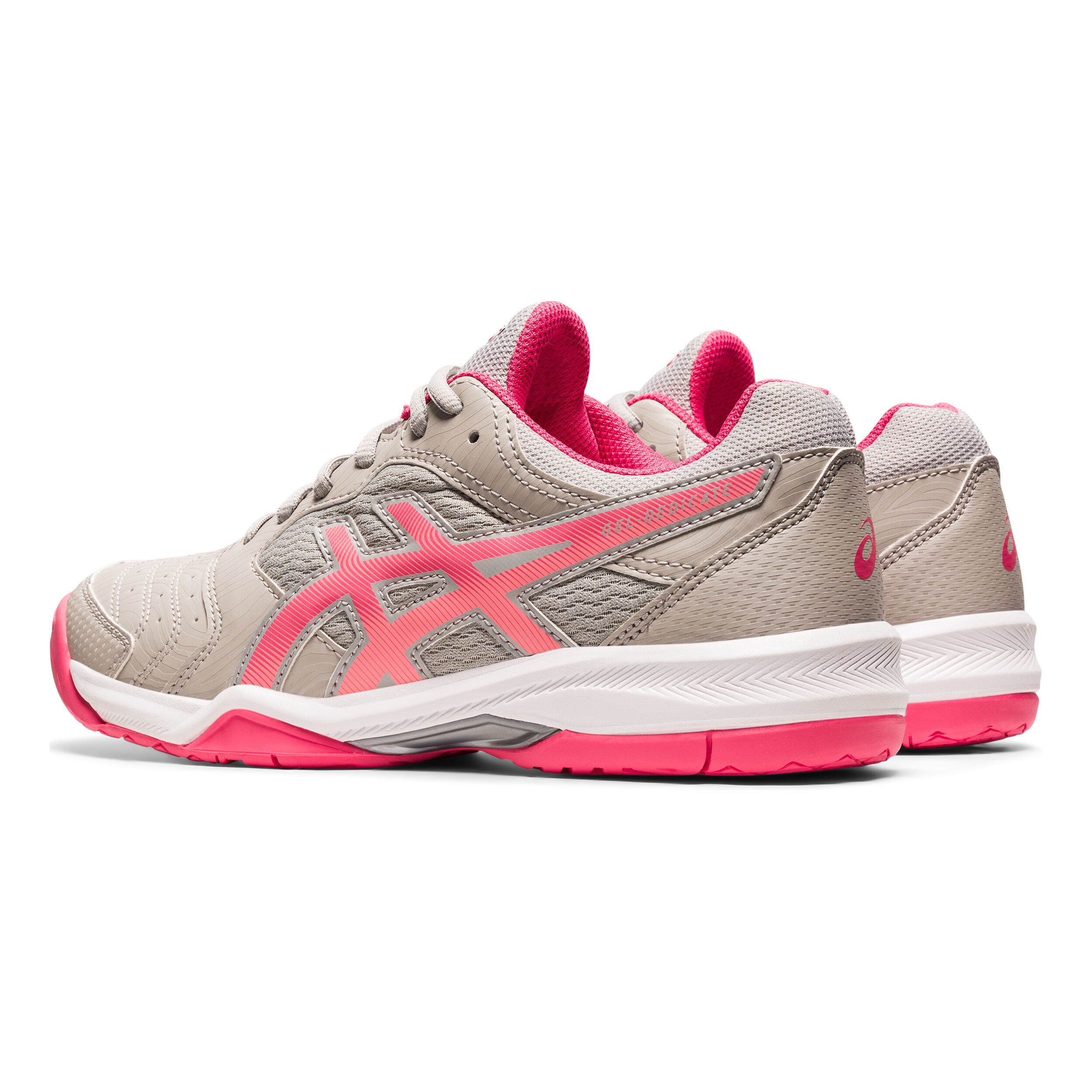 Asics grises online y rosas