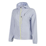 Ropa NEO NEO Feel the Vybe Fly Chaqueta para correr Mujeres-azul-gris, lima