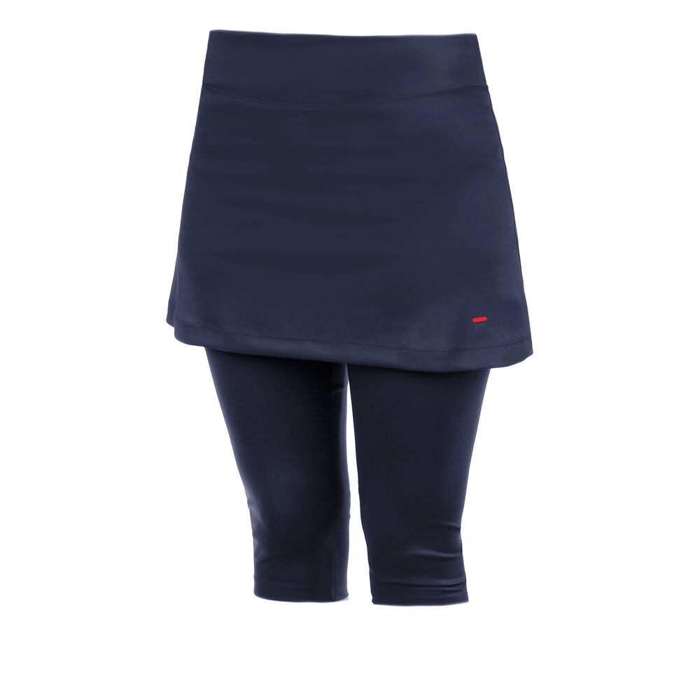 Fila Sina Falda con malla Mujeres - azul oscuro, rojo