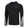 Velociti Storm Hooded Chaqueta Para Correr Hombres-Negro,Gris