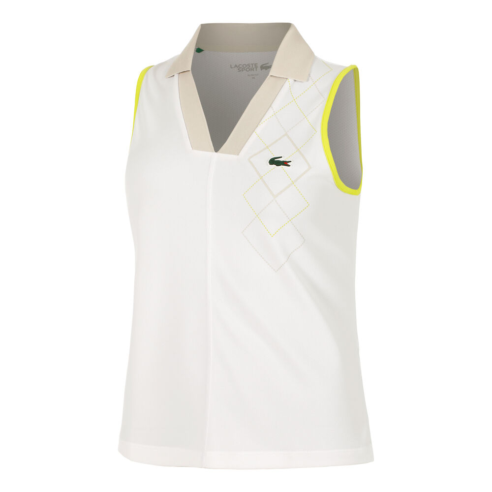 Lacoste Polo Mujeres - blanco, amarillo