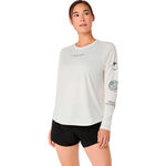 Ropa ASICS ASICS Fujitrail Logo Camiseta de running Mujeres-beige