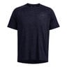 Tech Textured Camiseta De Manga Corta Hombres-Azul Oscuro