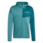 Ropa adidas adidas  Terrex XPR Light Fleece Chaqueta para correr Hombres - verde oscuro, verde
