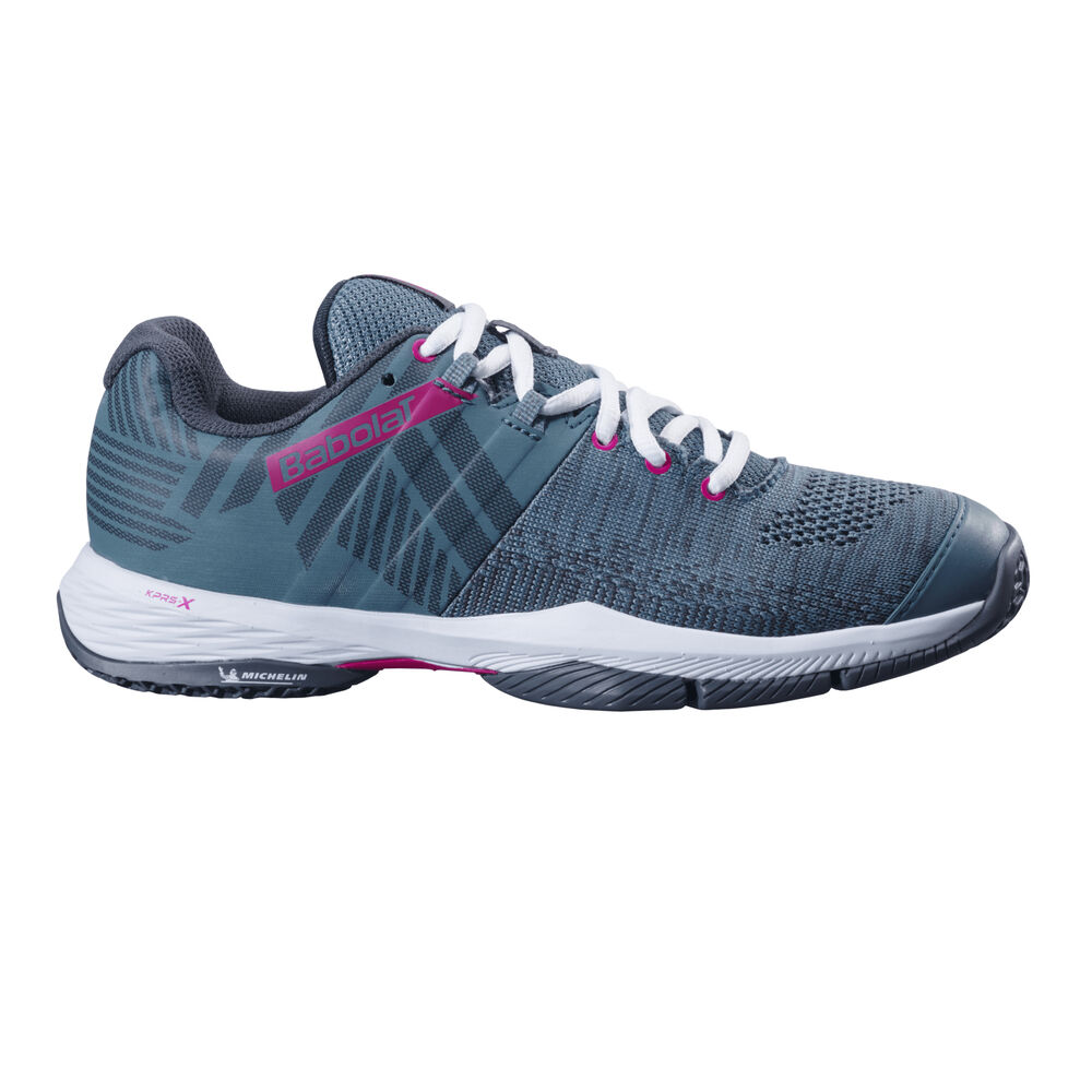 Babolat Sensa Zapatilla De Pádel Mujeres-Azul Oscuro,Blanco