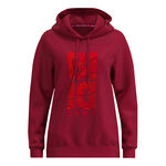 Ropa BIDI BADU BIDI BADU Protected Leafs Chill Sudadera Con Capucha Mujeres-Rojo Vino