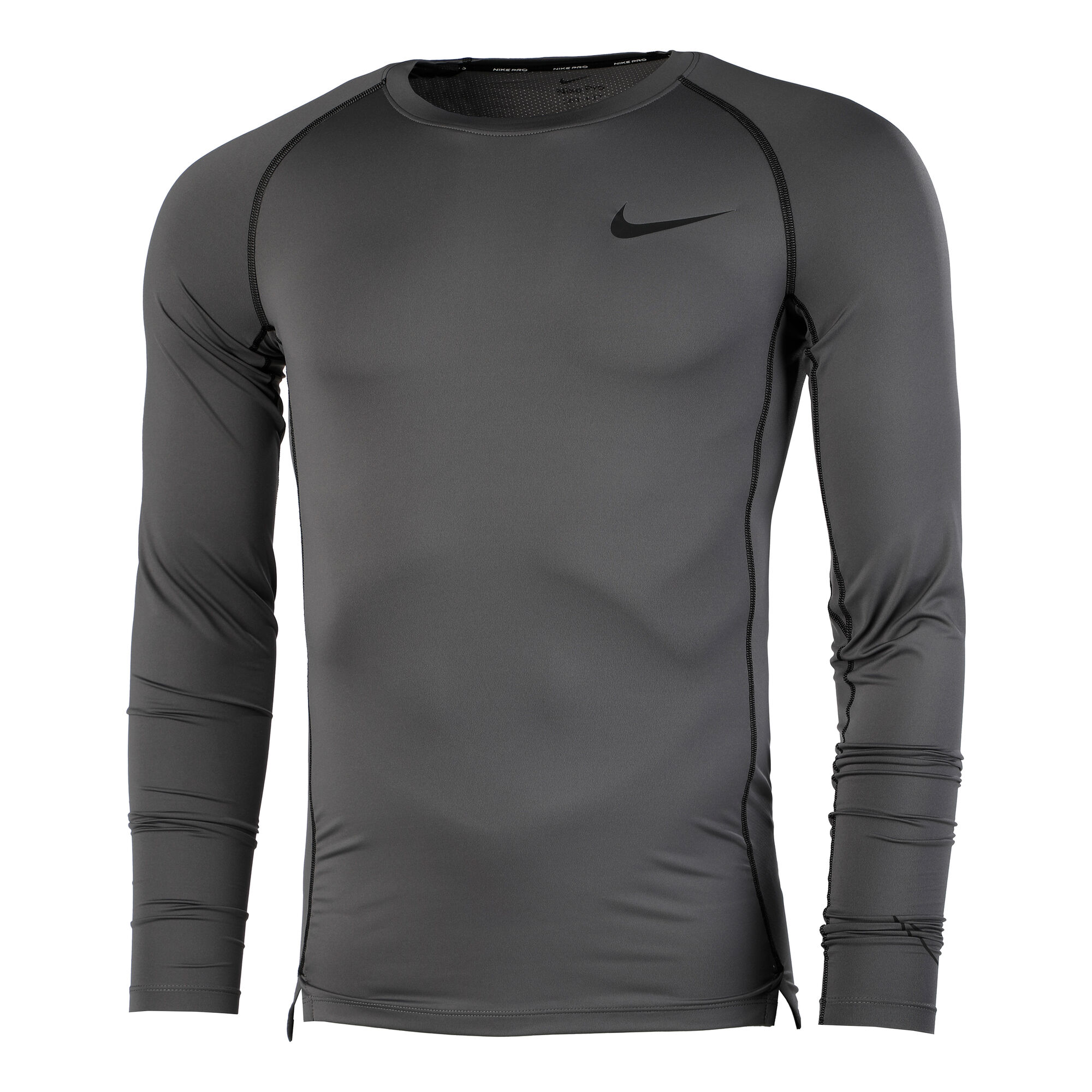 Nike Dri-Fit Camiseta De Manga Larga Hombres - Gris, Negro compra online | Tennis-Point