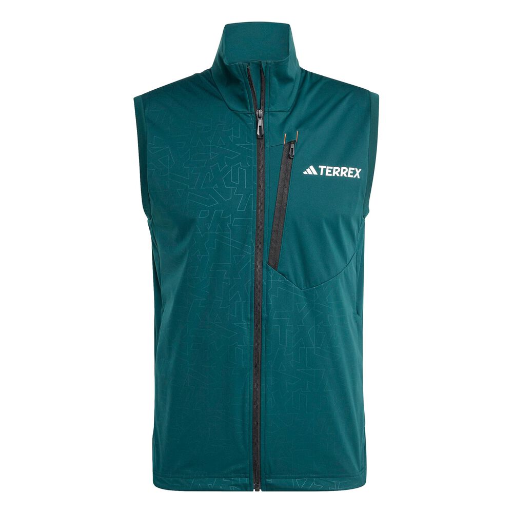 adidas Terrex XPR Softshell Chalecos para correr Hombres-verde