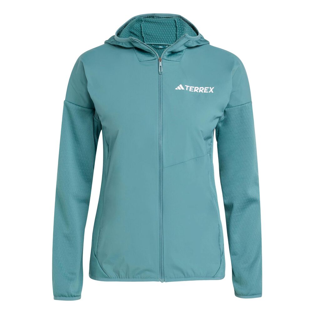 adidas Terrex XPR Wind Fleece Chaqueta Para Correr Mujeres-Verde Oscuro