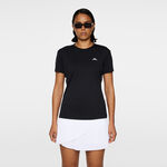 Ropa JLindeberg JLindeberg Ada Camiseta De Manga Corta Mujeres-Negro