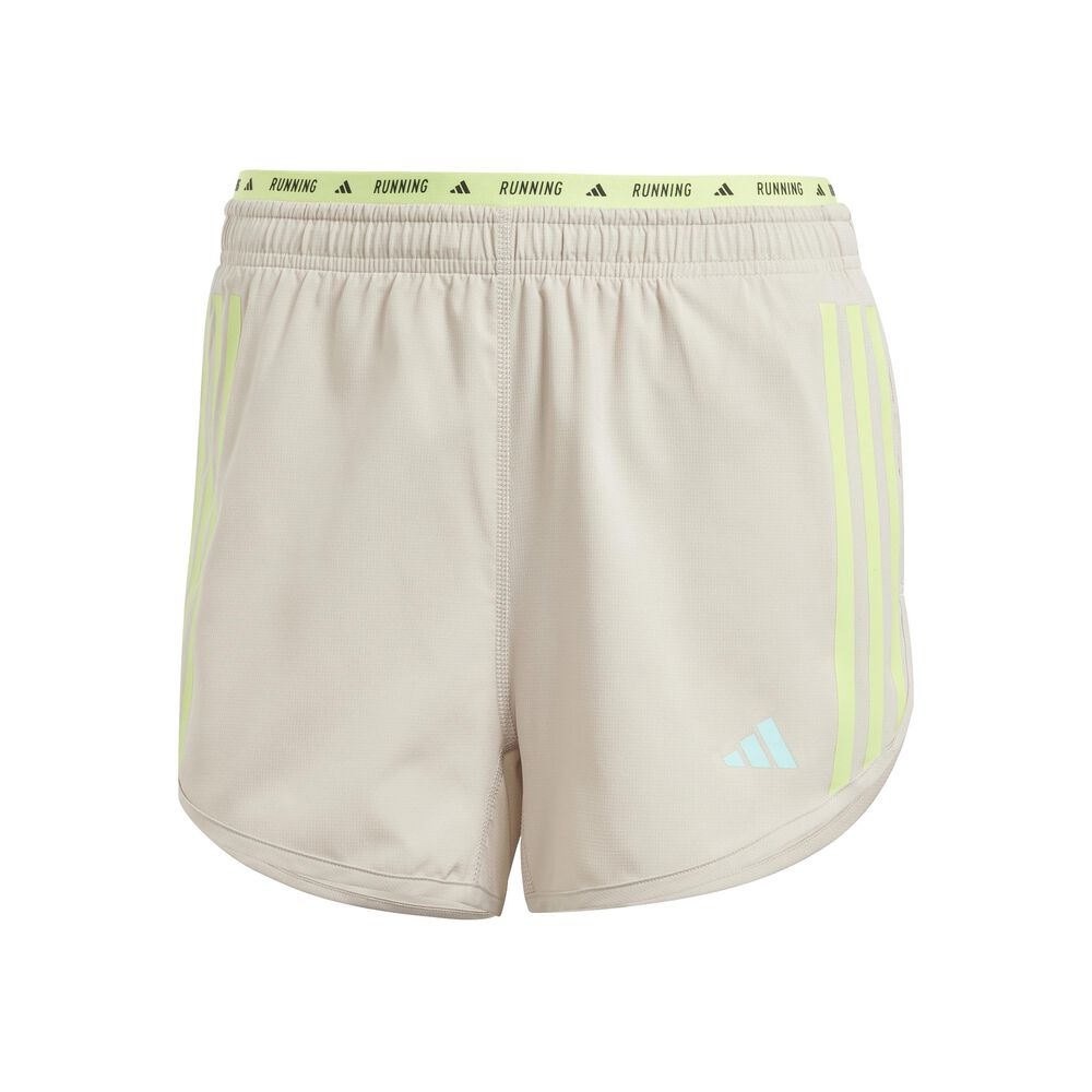 adidas Own The Run 3S Pantalones Cortos Mujeres-Beige