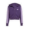 3Stripes Full-Zip Crop Chaqueta de entrenamiento Chicas - lila, morado