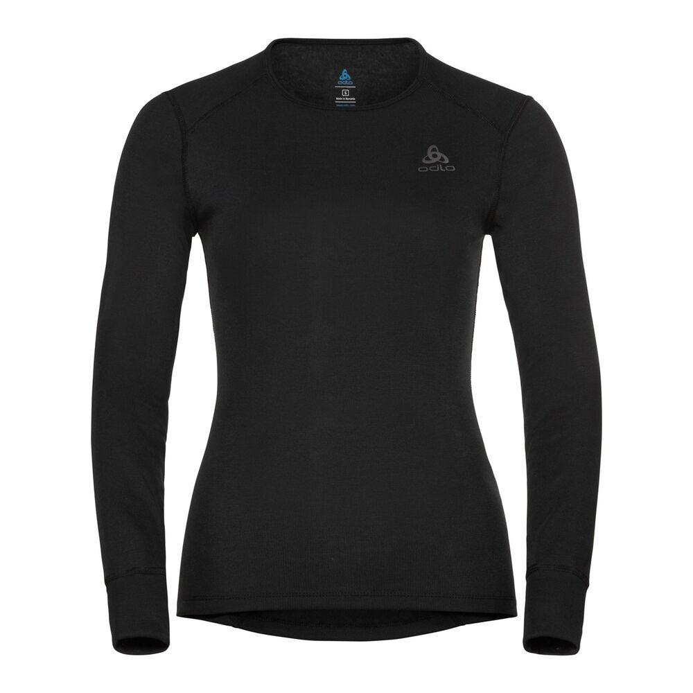 Odlo Active Warm Eco BI Top Crew Neck Camiseta De Manga Larga Mujeres - Negro