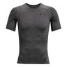 Heatgear Comp Camiseta De Manga Corta Hombres-Gris Oscuro
