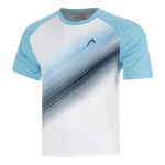 Ropa de tenis HEAD HEAD Topspin Camiseta de manga corta Hombres-azul claro, blanco