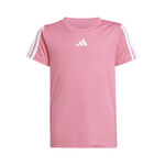 Ropa adidas adidas Training Essentials 3 Stripes Camiseta de manga corta Niños - rosa, blanco