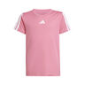 Training Essentials 3 Stripes Camiseta de manga corta Niños - rosa, blanco