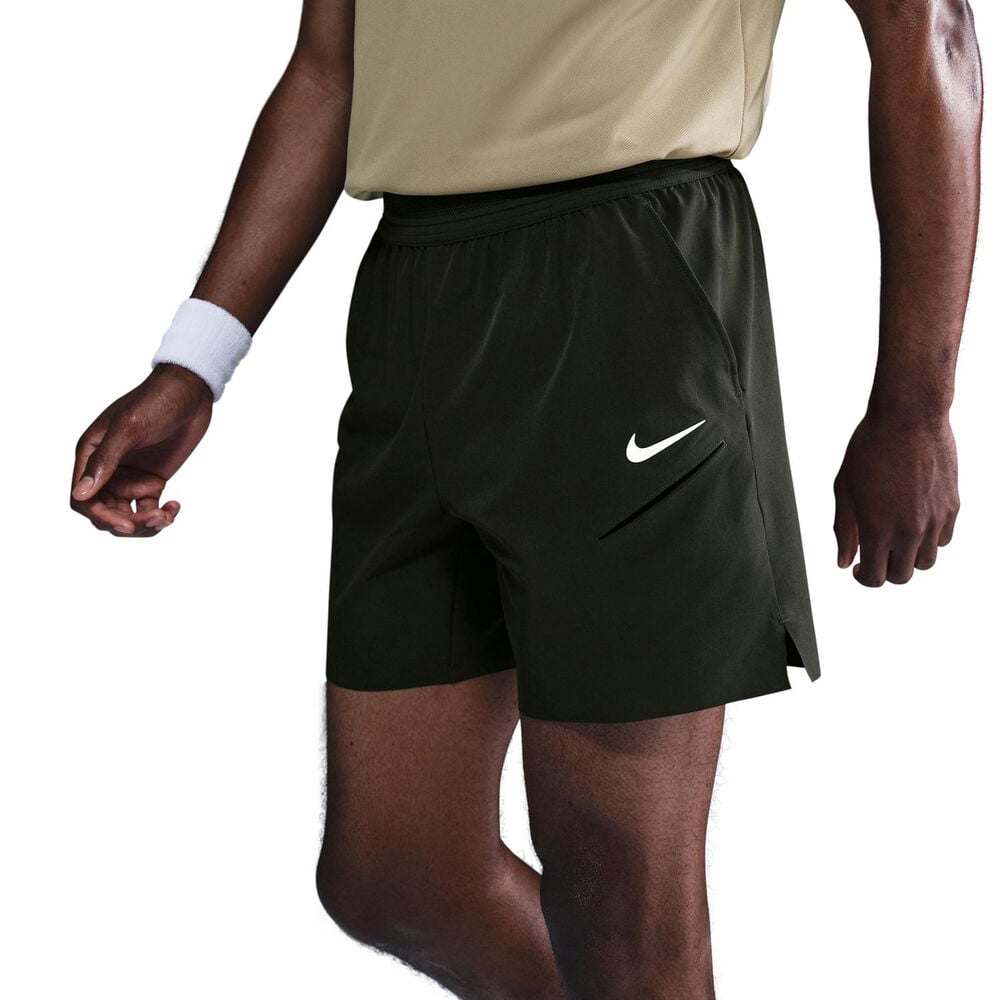 Nike Court Dri-FIT Slam Shorts Hombres-Verde Oscuro