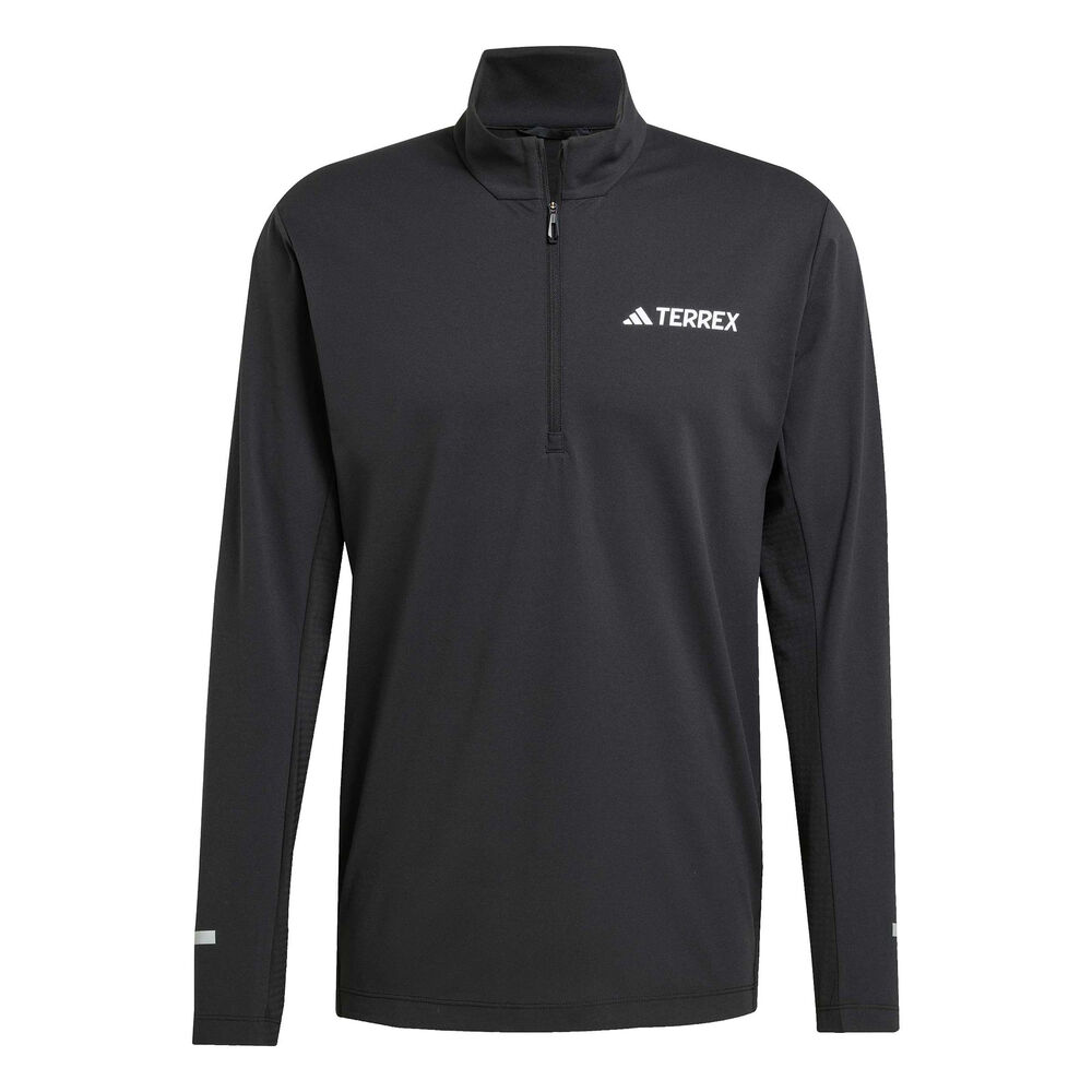 adidas Terrex XPR Half-Zip Camiseta De Running Hombres-Negro