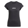 Essentials Linear Camiseta De Manga Corta Mujeres-Negro