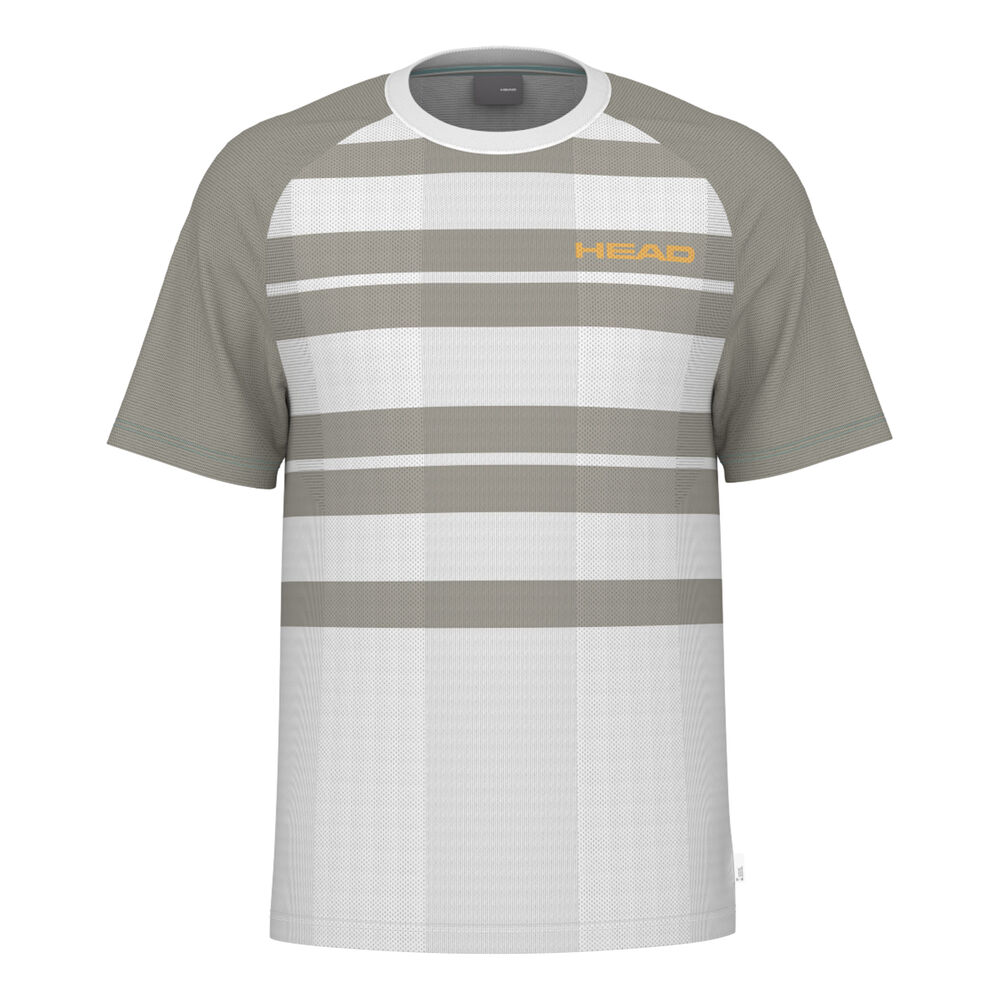 HEAD Performance Camiseta De Manga Corta Hombres-Blanco,Beige