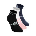 Ropa Bullpadel Bullpadel Bp256 (Pack 3) Calcetines Deporte Mujeres-Negro,Blanco