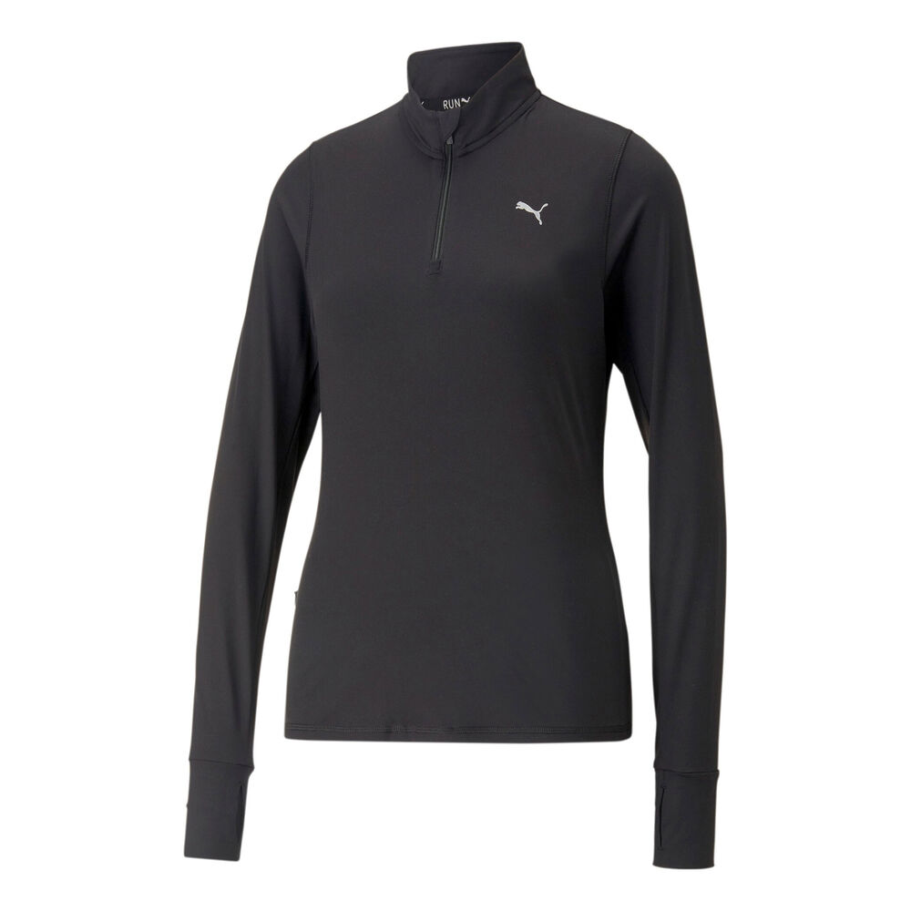 Puma Run Favorite 1/4 Zip Top De Running Mujeres - Negro