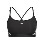 Ropa adidas adidas Aeroreact Low-Support 3 Stripes Sujetador Deportivo Mujeres-Negro