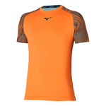 Ropa Mizuno Mizuno Charge Shadow Camiseta De Manga Corta Hombres-Naranja