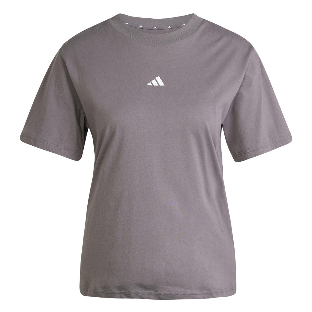adidas Small Logo Camiseta De Manga Corta Mujeres-Gris Oscuro