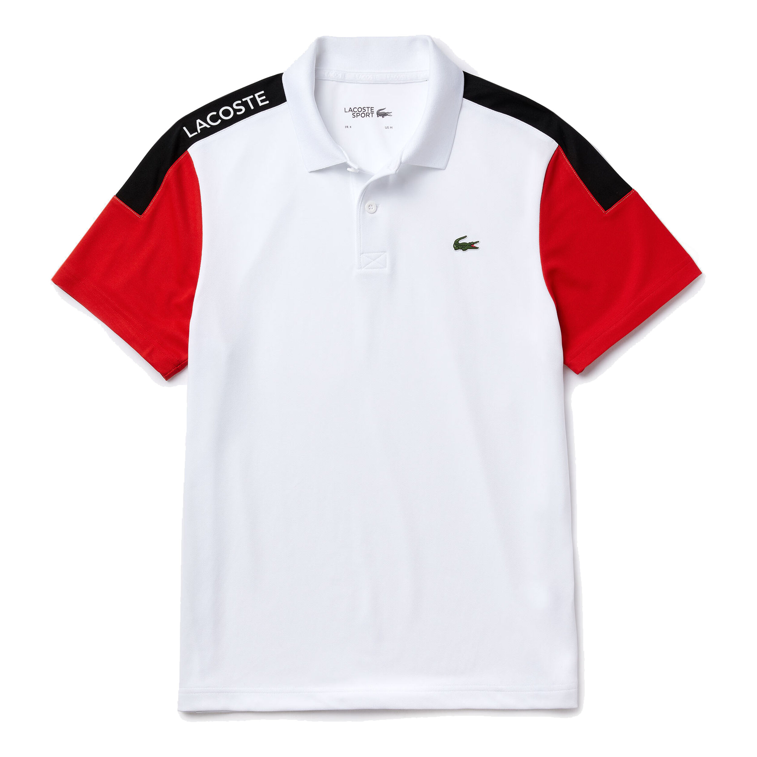 Buy Lacoste Polo Hombres Blanco Rojo online Tennis Point ES