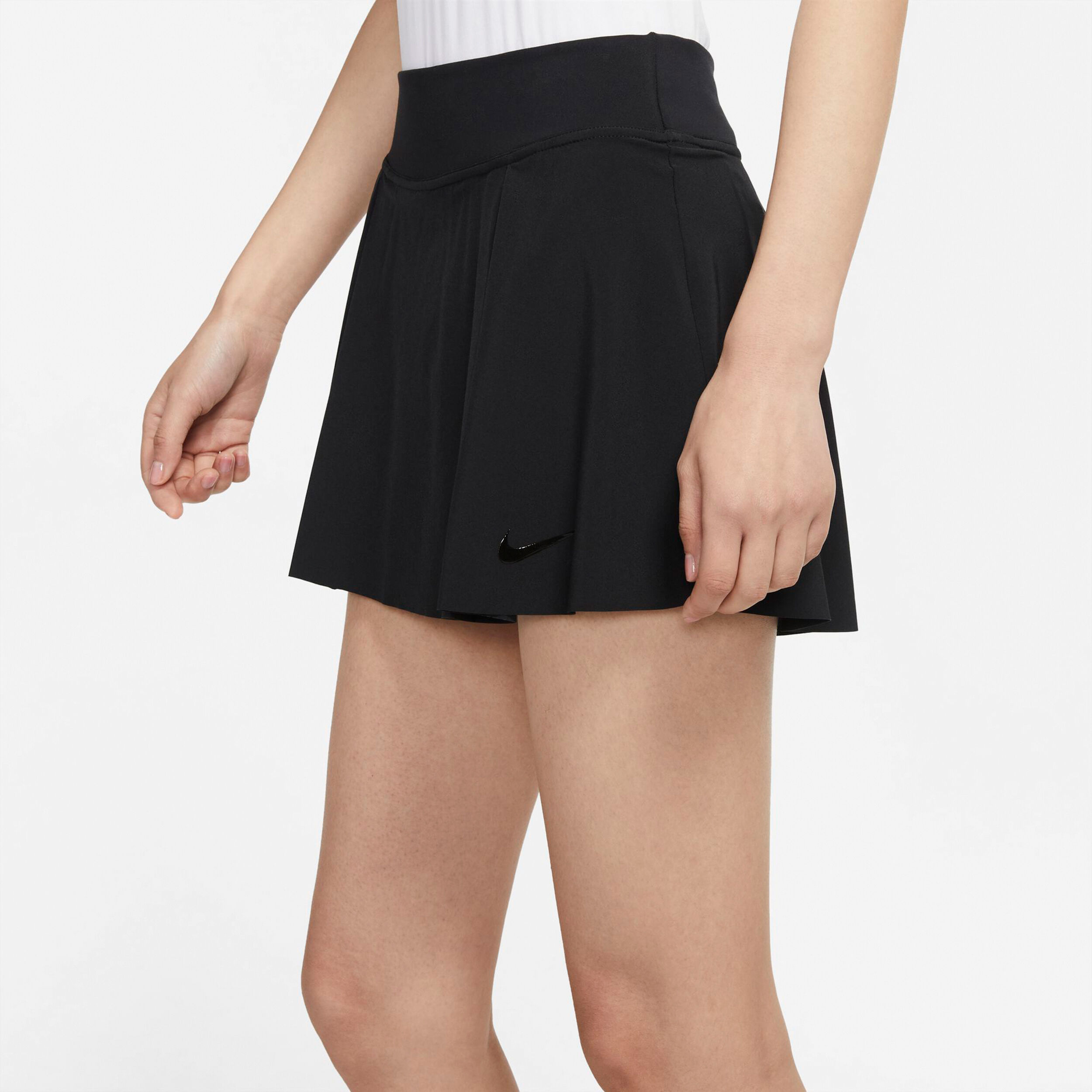 Club Short Falda Mujeres Negro Negro Brillante