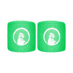 Ropa de tenis Quiet Please Quiet Please Short Cinta para sudor - Pack de 2 Unisex-verde, blanco
