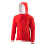 Team II Sudadera con cremallera Hombres - rojo, blanco