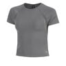 Motion Mesh Camiseta de manga corta Mujeres-verde, gris