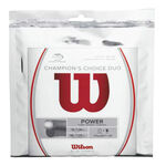 Cordajes De Tenis Wilson Champions Choice Duo 12,2m natur, silber