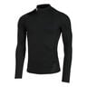 Heatgear Comp Mock Camiseta De Manga Larga Hombres-Negro