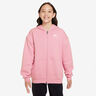 Club Fleece Oversized Full-Zip Sudadera Con Cremallera Chicas-Rosa