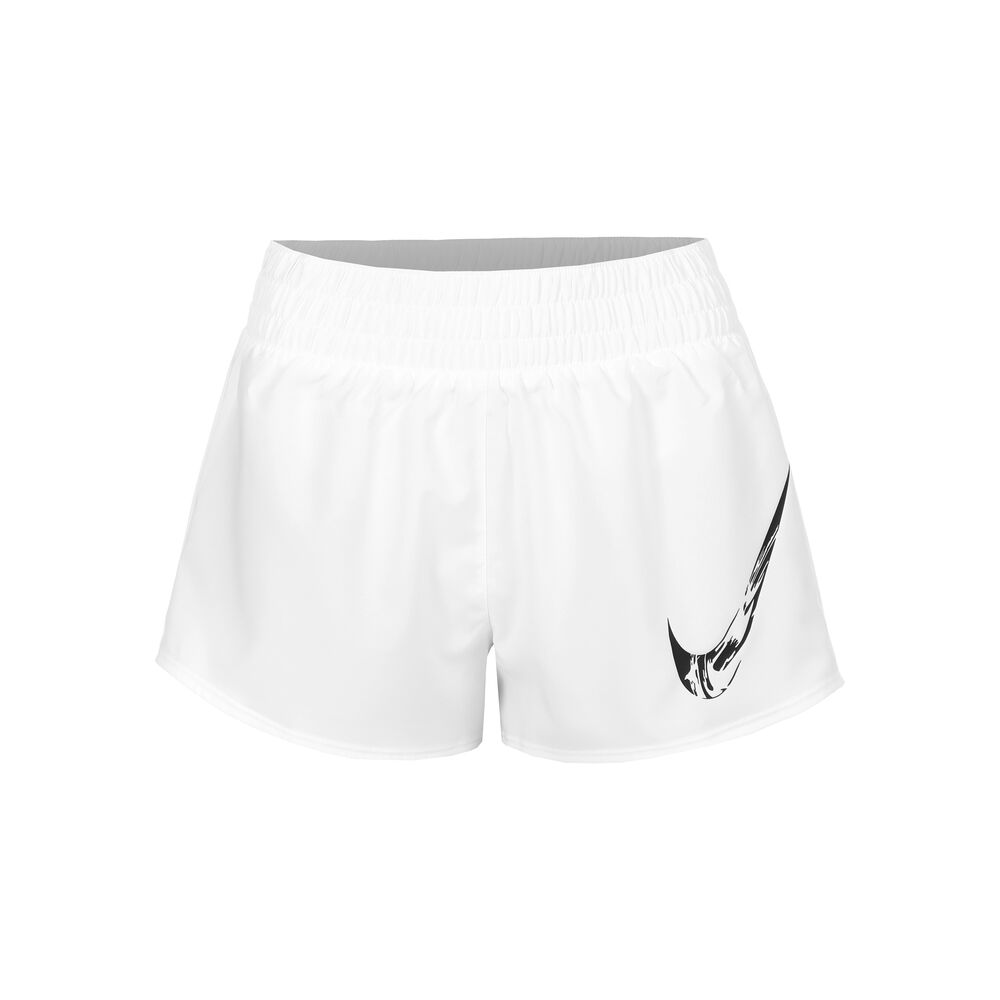 Nike Dri-Fit One Swoosh Pantalones Cortos Mujeres-Blanco