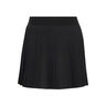 Club Pleated Long Falda Mujeres-negro