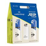 Pelotas De Tenis Dunlop ATP Tour 2x 4PET + Waterdrop Promotion Package